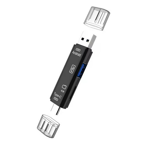 5 in 1 Otg Card Reader Adapter Usb 2.0+type c